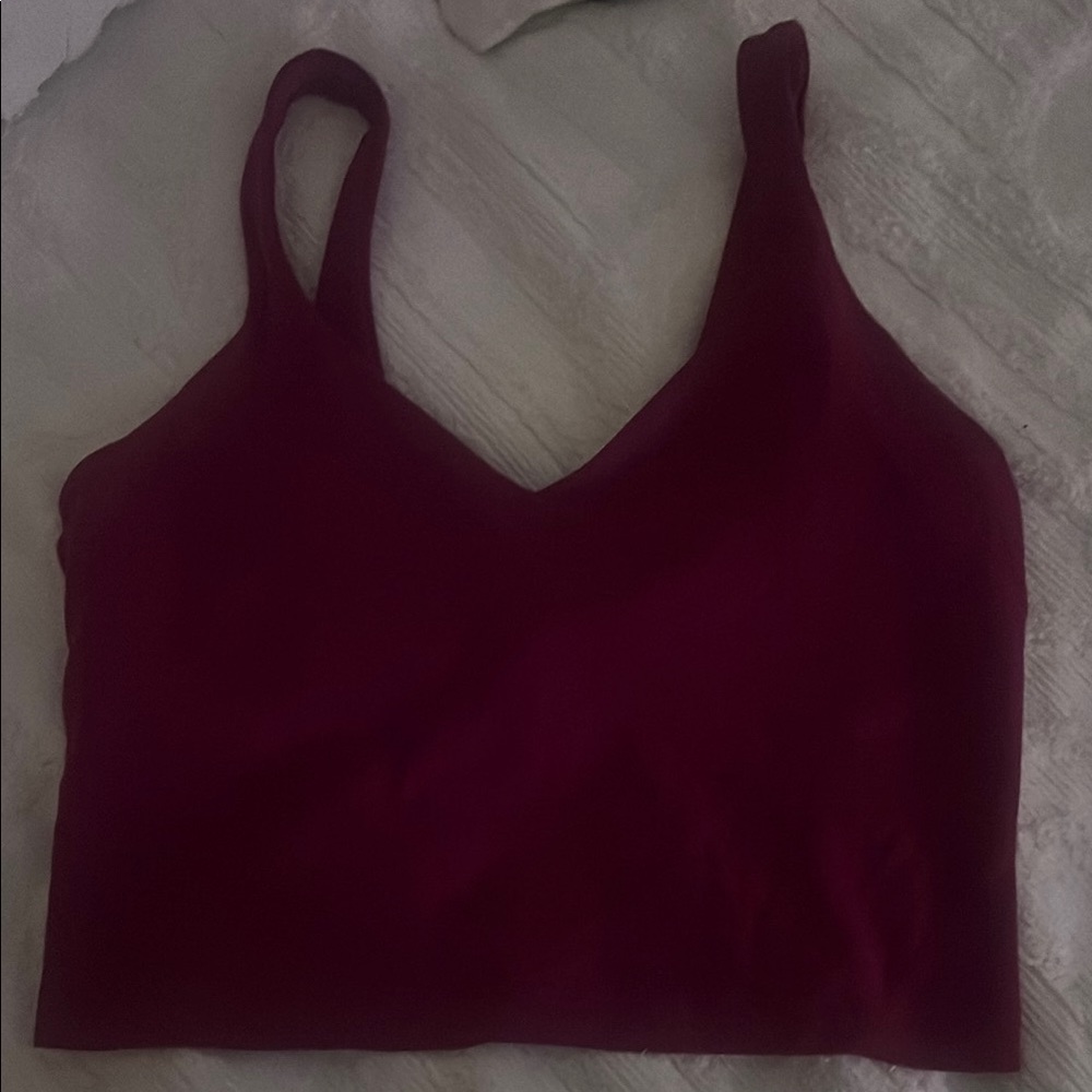 Lululemon Athletica Burgundy Tank Top